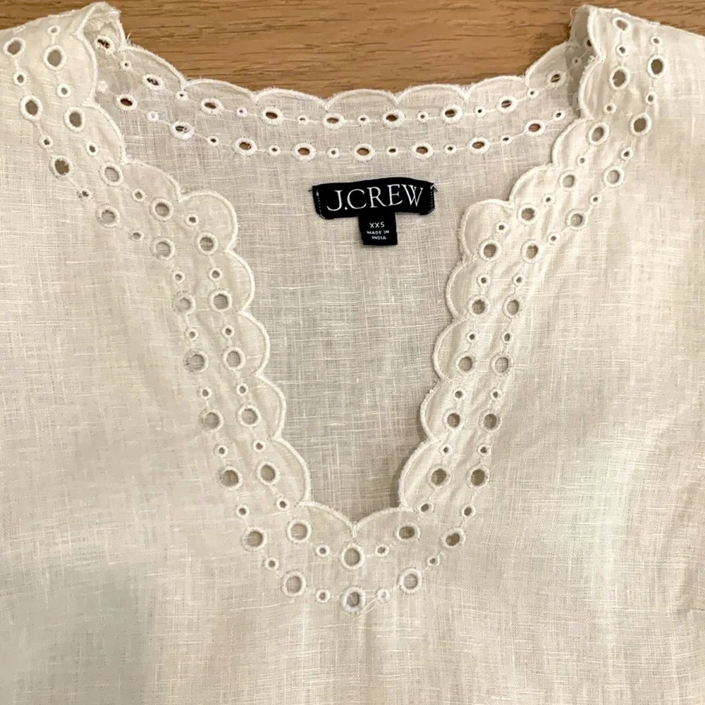 J Crew Linen Top - Picture 3 of 7
